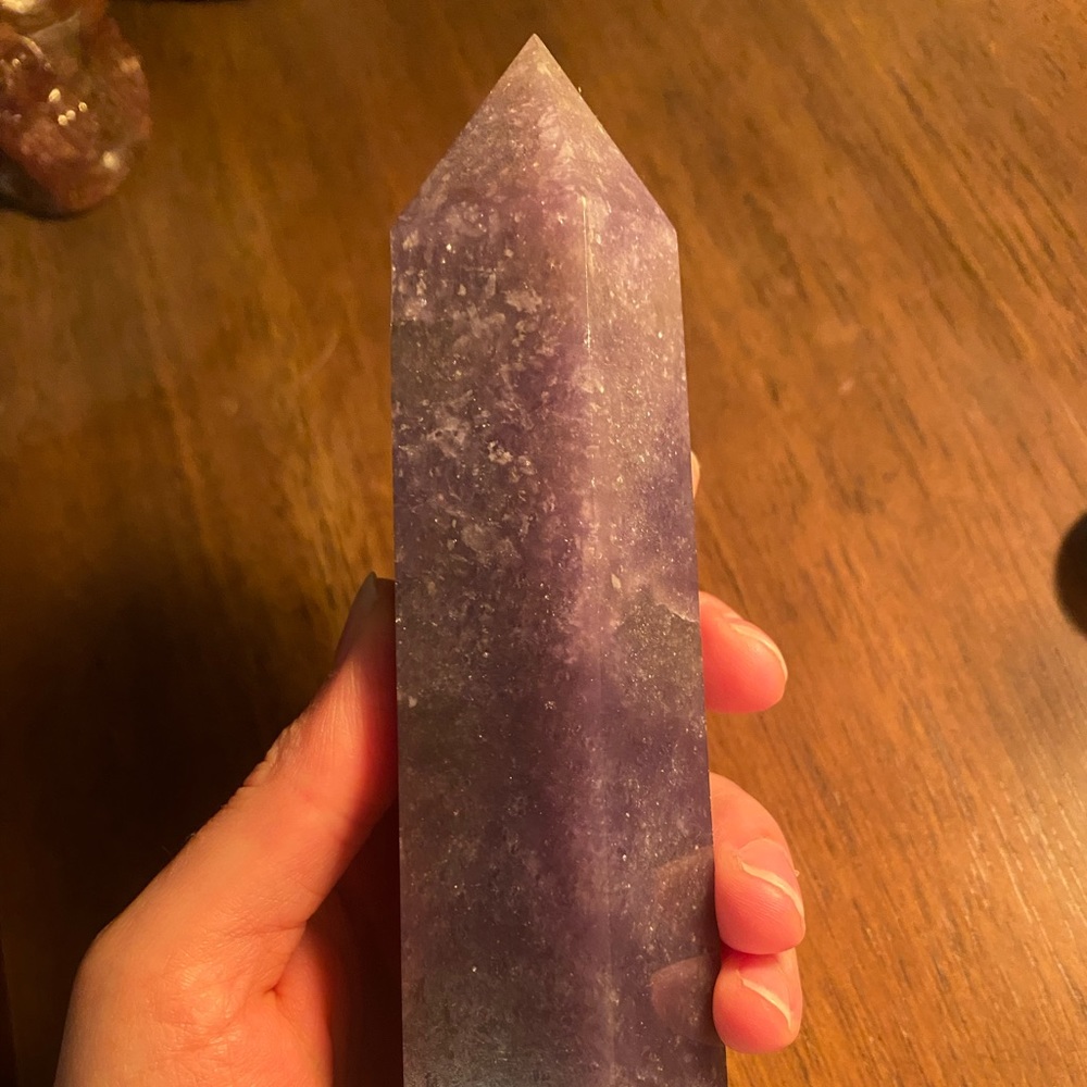 Large Lepidolite Tower